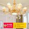 Lustre de Cristal de Lux Europeu para Sala de Estar 15 Lâmpadas Quarto Restaurante Salão de Beleza Luminárias Criativo Hotel Salão de Unhas