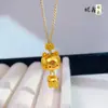Colgante de Gato de la Suerte Chapado en Oro Estilo Chino Antiguo, Cuerda Tejida a Mano Peek-A-Boo, Adorno Colgante Lindo, Regalo de Cumpleaños de Lujo Ligero