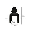 Silla de Comedor Nórdica Creativa de Cachemira Negra para Celebridades de Internet Hogar Moderno Simple Estilo ins Taburete Respaldo Silla de Maquillaje