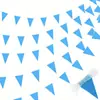 Decoración Triangular Azul de Bandera Pe de Amazon Transfronterizo Celebración de Gran Inauguración Cumpleaños Guirnalda de Fiesta Banderines de 10.2m