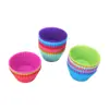 Taza de silicona para tarta de huevo resistente a altas temperaturas de grado alimenticio, elección de 6 colores, molde de silicona para pastel, taza de silicona