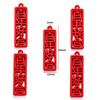 Suprimentos de casamento vermelhos estilo chinês Acessórios de liga DIY Caixa de doces de casamento Pingente de presente W266