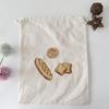 Bolsa de Algodón Puro Transfronteriza para Pan Baguette Empaque Reutilizable con Cordón Bolsa Larga de Lino Algodón Lino Bolsa de Almacenamiento