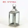 Lampião Estilo Europeu Suporte para Velas de Aço Inoxidável Lanterna de Vidro Dourada Lâmpada à Prova de Vento Lâmpada de Manteiga para Exterior Ornamento de Decoração