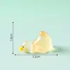 Figura de pato creativa y linda que brilla, perfecta para una noche relajante. Decoración DIY, accesorio de bolsa sorpresa, paisaje en miniatura y pequeño adorno de escritorio