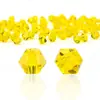 Cuentas sueltas de cristal de dos puntas con borde superior, de 4 mm, para manualidades, accesorios de joyería