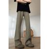 Pantalones Acampanados Cortos Estilo Americano para Hombre, Verano Delgados Transpirables de Seda de Hielo de Secado Rápido Pantalones de Aire Acondicionado, Pantalones Largos Deportivos Casuales de Pierna Recta