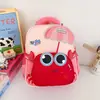 Nova Mochila Infantil Desenho Animado Caranguejo Fofo Crianças 3-6 Anos Meninos Meninas Leve Mochila Escolar Jardim de Infância Estudante