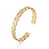 Pulsera de metal sencilla de moda nueva transfronteriza europea y americana estilo ins elegante de lujo ligero pulsera de acero de titanio pulsera para mujer