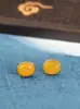 Brincos de Prata s925 Oval Ágata Vermelha do Sul Estilo Simples Cool Novo Temperamento Stud Brincos para Mulheres Joias de Orelha Geométricas Pequenos