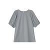 Camisa EVERTRUE para Mujer Estilo Coreano 2024 Verano Nueva Suelta Color Sólido Simple Algodón Blusa Burbuja 31976