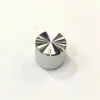 Botão Externo de Alumínio Interno de Plástico Liga de Alumínio Botão de Ajuste de Áudio Amplificador de Potência Eixo de Flor de Ameixa, Botão de Ajuste de Potenciômetro de Meio Eixo
