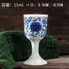 Copas de Vino para Uso Doméstico, Copas de Cerámica, Vasos Pequeños, Copas de Vino Antiguas, Estilo Retro Estilo Chino para Brindar y Entretener a los Invitados
