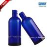 Frasco de Óleo Essencial Rosa Azul 100ml Bico Longo/Frasco de Vidro Bico Longo Frasco para Embalagem de Hidrossol Água Emulsão