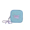 Bolsa de Monedas de Niña Pequeña con Lazo Lindo de Dibujos Animados Bolsa Pequeña de Almacenamiento Mini Bolso Colgante para Mochila de Color Caramelo Estilizado