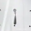 Pendientes Cilindricos de Zirconia en Aleación de Titanio ASTMF-136 Titanio G23 Nuevo Colgante de Zirconia Grande Multicolor Pendientes de Gota de Agua