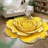 Alfombra de Piso de Terciopelo de Cristal de Flor Tridimensional Transfronteriza, Manta para Mesita de Noche de Dormitorio, Tapete Absorbente para Baño, Tapete Decorativo para Sala de Estar, Se Puede Enviar en Nombre de Otros