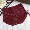 Rojo Angola Nuevo 10A Ropa Interior Antibacteriana de Cintura Media para Mujer para Año Nuevo, Boda y Año del Zodiaco Bragas Cómodas