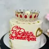 Decoración para Pastel de Cumpleaños Ruso de Acrílico, Decoración para Postre, Personalización para Horneado, Descuento por Volumen para Seguro Transfronterizo