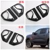 23 Modificação da decoração exterior do proprietário da estrada adequada para Ford Ranger lidar com a porta pulso meio líquido logotipo do carro espelho retrovisor decoração M