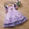 Vestido de Verão para Meninas, Vestido de Princesa Kuromi, Vestido Tutu, Fantasia de Performance, Vestido de Aniversário, Peça Única Atacado, Fabricante de Roupas Infantis