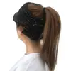 2018 AliExpress ebay Europa y Estados Unidos para otoño e invierno etiqueta CC punto de color en la visera parte superior vacía coleta retorcida gorro de punto pullover