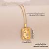 [Bing Meng] Colar com Pingente de Aço Inoxidável Xingyue Personalizado Nicho Cruzado Aço Titânio Joias Atacado N1594