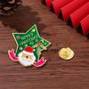 Broche de Natal Desenho Animado Homens e Mulheres Alce Fofo Velhinho Emblema Fivela de Pin Desenho Animado Decorações de Bolsa Natal