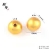 Venta al por mayor de Cuentas Redondas Pequeñas Color Arena Dorada de Larga Duración para Pulseras DIY, Cuentas Sueltas de 24K, Accesorios de Joyería Sólidos Lisos Estilo Antiguo
