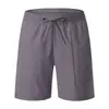 Pantalones cortos deportivos LTT de verano elásticos en cuatro direcciones de secado rápido con logotipo personalizado, adecuados para ocio al aire libre y correr, estilo corto fino con cordón