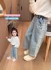Jeans para Niña Primavera 2025 Nuevos Pantalones Casuales de Primavera y Otoño para Niños Pantalones de Primavera para Bebés Ropa Exterior Delgada