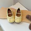 Sapatos de Couro para Meninas Sapatos de Princesa Tamanho 26 Verão Novo Estilo Capitão Tigre Versão Coreana Sapatos de Estudante Sapatos Individuais com Laço Infantil Atacado