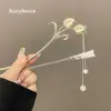 Horquilla de Borla Estilo Antiguo Dinastía Han, Nueva Horquilla de Alto Nivel Chinoiserie, Horquilla Diaria Chinoiserie para Cheongsam, Accesorios para el Cabello