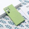 Capa Protetora Magnética de Silicone Líquido para Samsung S26Ultra S25Plus com Furo Fino Anti-Queda