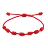 Pulsera Europea y Americana Tejida a Mano Transfronteriza para Hombres y Mujeres Pareja Amistad Niños y Niñas Pulsera de Cuerda Tejida Ajustable Estilo Tíbet