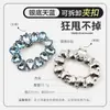 Nuevo Estilo Cristal de Color Gota de Agua Hebilla Cuadrada, Hebilla Elegante para Zapatos, Accesorio Decorativo Desmontable para Zapatos