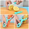 Cuchillo para fruta de acero inoxidable cortador de verduras melón cepilladora pelador pelador cocina 2 piezas herramientas de cocina multifuncionales