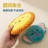 Frisbee de peluche para mascotas, juguete para perro con sonido de papel crujiente, lindo e interactivo, duradero y resistente a la masticación, especializado para la limpieza de dientes y el entrenamiento