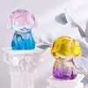 Figurillas de Perro de Cristal de los Doce Animales del Zodiaco: Perro, Rata, Dragón, Serpiente, Caballo, Oveja, Mono, Gallo, Cerdo y Perro Adornos para Manualidades de Sala de Estar y Decoraciones del Zodiaco