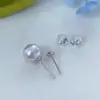 Accesorios DIY Pendientes Base de Plata S925 Pendientes 3-15mm Perla Jade Pendientes Hechos a Mano Productos Semiacabados Venta al por Mayor