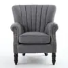 Sofá de terciopelo individual estilo americano, sillón perezoso a rayas retro simple, silla sofá de cuero para balcón de casa, sofá pequeño de moda