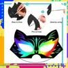 Máscaras de Papel Raspadinha de Halloween Herói Personalizado Animal da Selva Sereia Fantasia Atividade Festa Presente Máscara DIY