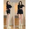 Falda de moda de cintura alta con cordón ajustable para mujer, Tallas grandes Primavera/Verano, Falda sexy Bodycon de línea A