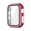 Apple Watch Case Diamante Escudo Protetor para iWatch Case Single Row Diamond Film Diamond Plating Capa Protetora