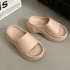 Sandalias de verano tipo slip-on para mujer, modelo nuevo 2026, antideslizantes, de suela gruesa, que aumentan la altura, de EVA, moda para playa y costa para mujer