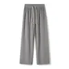 Pantalones anchos suaves y cómodos para mujer, nuevo estilo 2026, pantalones gruesos de cintura alta, pantalones rectos de estilo casual, pantalones versátiles y con caída hasta el suelo