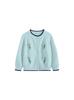 Cardigan de Tricô de Primavera para Meninas Tongsen Tongma 2026 Novo Suéter com Gola Redonda Floral Infantil Casaco Suéter para Bebê