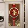 Nuevo chino moderno minimalista entrada entrada Fu pintura decorativa colgante de pared pintura pasillo pasillo Mural vertical