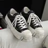 C1617 Zapatos de lona nuevos de suela gruesa de nicho de primavera para hombre, zapatos casuales versátiles transpirables retro vintage para hombre