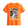 Camiseta de Algodón de Color Sólido de Manga Corta de Verano Ropa para Niños de Media Manga Ropa de Comercio Exterior para Padres e Hijos Ropa de Clase Camiseta Base Estampada con LOGO